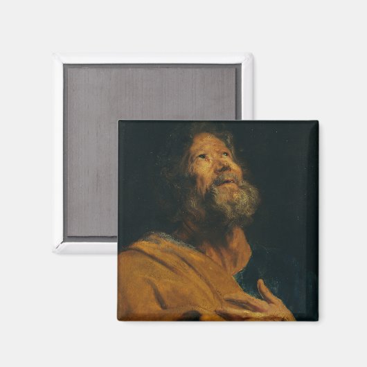 Saint Peter von Antoon van Dyck Magnet (Vorderseite/Rückseite)