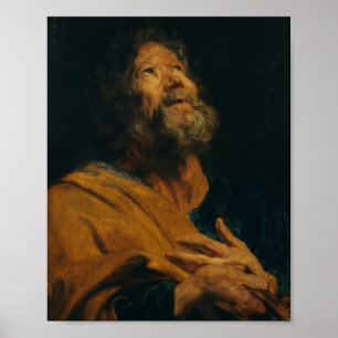 Saint Peter von Antoon van Dyck Poster