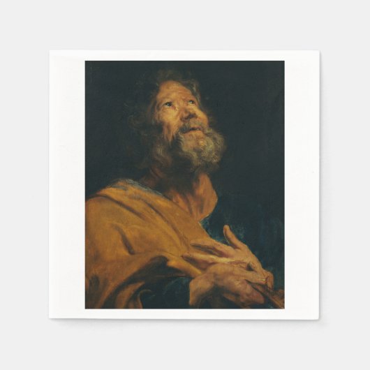 Saint Peter von Antoon van Dyck Serviette (Vorderseite)