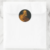 Saint Peter von Jusepe de Ribera Runder Aufkleber (Tasche)