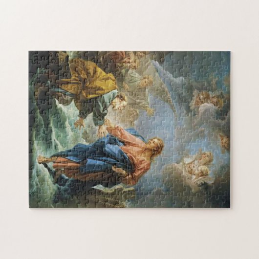 Saint Peter Walk am Wasser von Francois Boucher Puzzle (Horizontal)