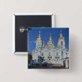 Saint Petersburg, Mariinsky, Nikolsky Cathedral Button (Vorne & Hinten)