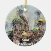 Saint Petersburg Russia Christmas Ornament (Vorne)