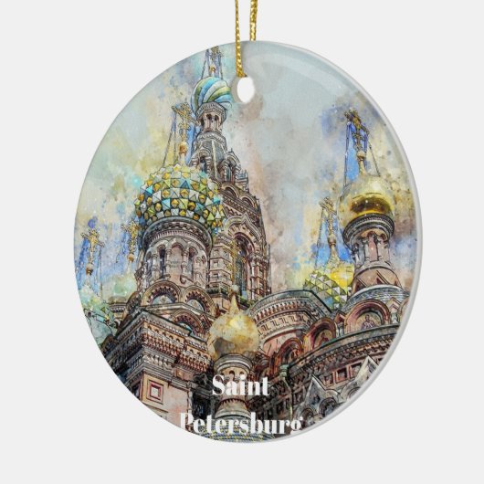 Saint Petersburg Russia Christmas Ornament (Links)