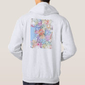 Saint Petersburg Russia City Map Hoodie (Rückseite)