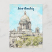 Saint-Petersburg, Russia Feiertagspostkarte (Vorderseite)