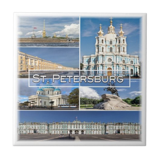 SAINT PETERSBURG, Russland, Fliese (Vorderseite)
