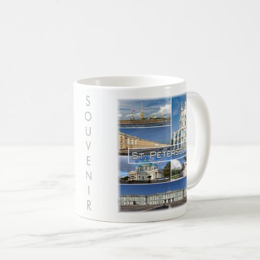 SAINT PETERSBURG, Russland, Kaffeetasse (VorderseiteRechts)