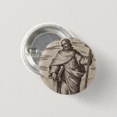 Saint Philip einer der zwölf Apostel Button (Vorne & Hinten)