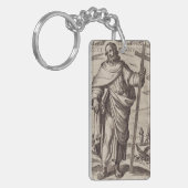 Saint Philip einer der zwölf Apostel Schlüsselanhänger (Vorderseite links)