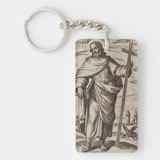 Saint Philip einer der zwölf Apostel Schlüsselanhänger (Vorderseite)