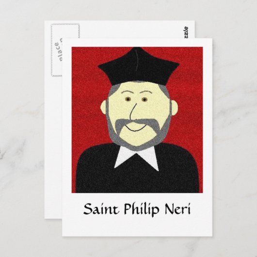 Saint Philip Neri Postkarte (Vorne/Hinten)