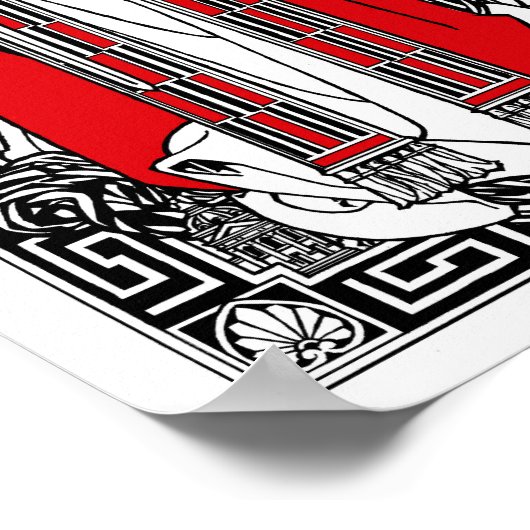 Saint Philomena begleitet von Engeln Poster (Ecke)