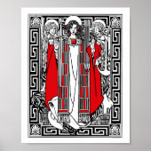 Saint Philomena begleitet von Engeln Poster (Vorne)