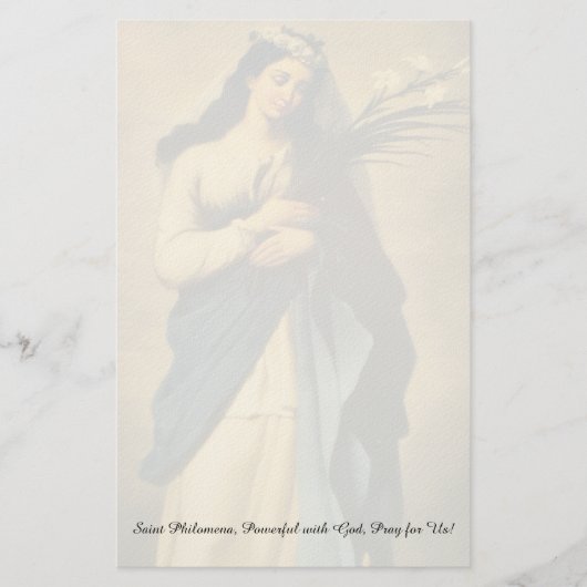 Saint Philomena Briefpapier (Vorderseite)