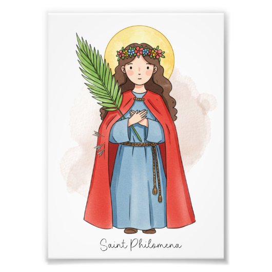 Saint Philomena, Catholic Photo Print Fotodruck (Vorne)