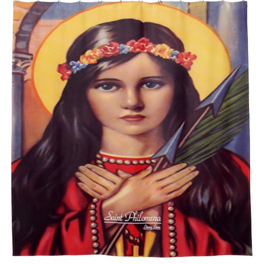 Saint Philomena Duschvorhang (Vorderseite)