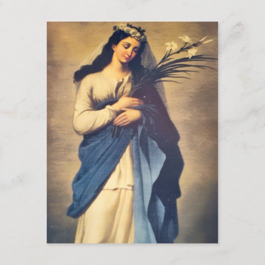Saint Philomena Inspirational card (Rückseite)