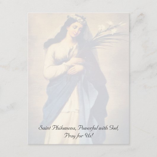 Saint Philomena Inspirational card (Vorderseite)