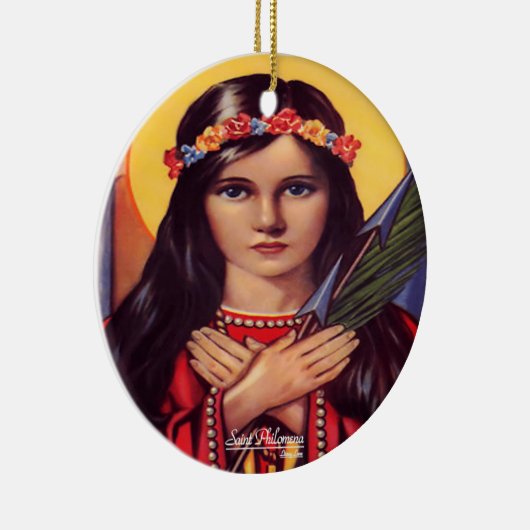 Saint Philomena Keramik Ornament (Rechts)