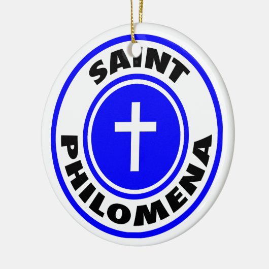 Saint Philomena Keramikornament (Links)