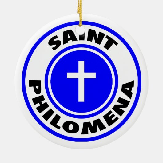 Saint Philomena Keramikornament (Hinten)