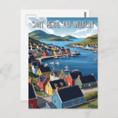 Saint Pierre and Miquelon Postkarte (Vorne/Hinten)