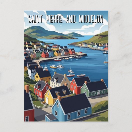 Saint Pierre and Miquelon Postkarte (Vorderseite)
