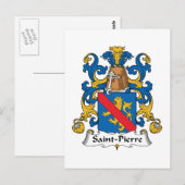 Saint-Pierre-Familienwappen Postkarte (Vorne/Hinten)