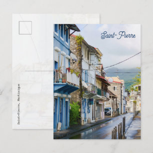 Saint-Pierre Martinique Historische Farbstadt Postkarte