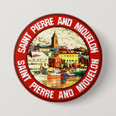 Saint Pierre und Miquelon Button (Vorderseite)