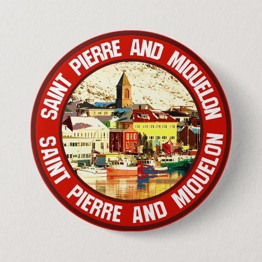 Saint Pierre und Miquelon Button (Vorderseite)