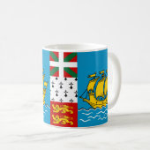 Saint Pierre und Miquelon Flag Keramik Kaffee Tass Kaffeetasse (VorderseiteRechts)