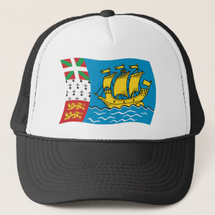 Saint Pierre und Miquelon Flagghut Truckerkappe