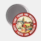Saint Pierre und Miquelon Magnet (Vorderseite/Rückseite)