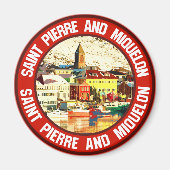 Saint Pierre und Miquelon Magnet (Vorne)