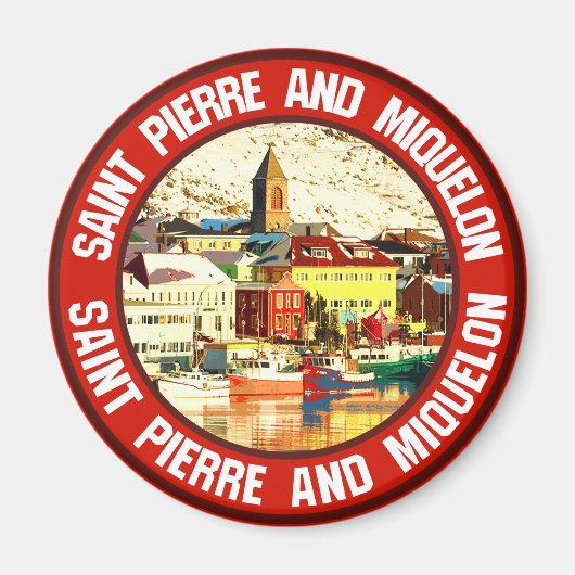 Saint Pierre und Miquelon Magnet (Vorne)