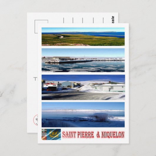 Saint Pierre und Miquelon - Mosaik - Postkarte (Vorne/Hinten)