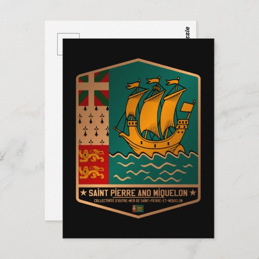 Saint Pierre und Miquelon Postkarte (Vorne/Hinten)