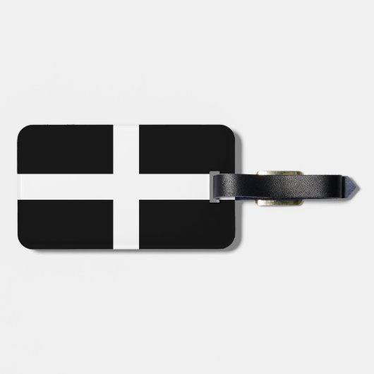 Saint Pirans Flag Of Cornwall Gepäckanhänger (Rückseite horizontal)
