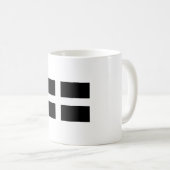 Saint Pirans Flag Of Cornwall Kaffeetasse (VorderseiteRechts)