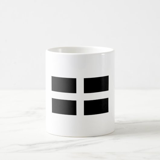 Saint Pirans Flag Of Cornwall Kaffeetasse (Mittel)