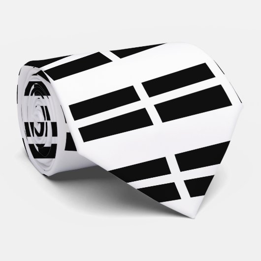 Saint Pirans Flag Of Cornwall Krawatte (Gerollt)