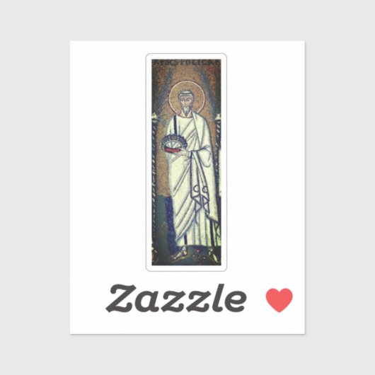 Saint Polycarp Aufkleber (Blatt)