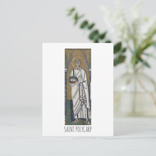 Saint Polycarp Postkarte (Stehend Vorderseite)