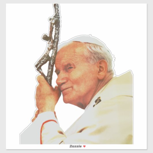 Saint Pope John Paul II Aufkleber (Blatt)