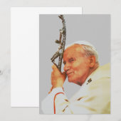 Saint Pope John Paul II Einladung (Vorne/Hinten)