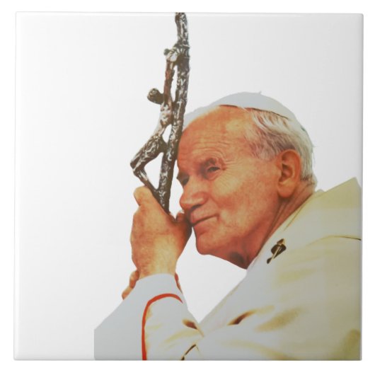 Saint Pope John Paul II Fliese (Vorderseite)