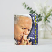 Saint Pope John Paul II Gebetskarte Postkarte (Stehend Vorderseite)