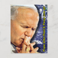 Saint Pope John Paul II Gebetskarte